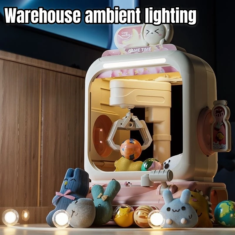 Arcade Toy Claw Vending Machine - クレーンゲームおもちゃ電子アーケードゲーム調整可能なキャッチドールマシン音楽ミニ自動販売機子供のための誕生日プレゼント