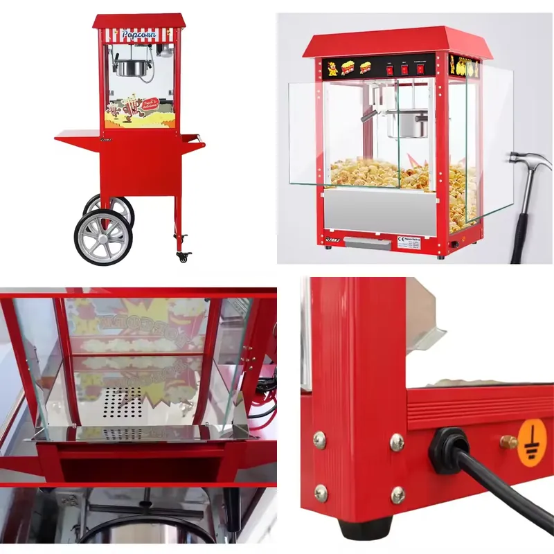 熱風式業務用ポップコーン製造機 - 高収益スナックビジネス向 - Popcorn Vending Machine のレビューと価格